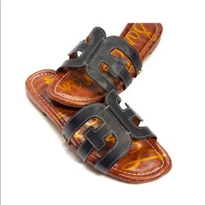 Sam Edelman Bay Slide Sandal, black leather